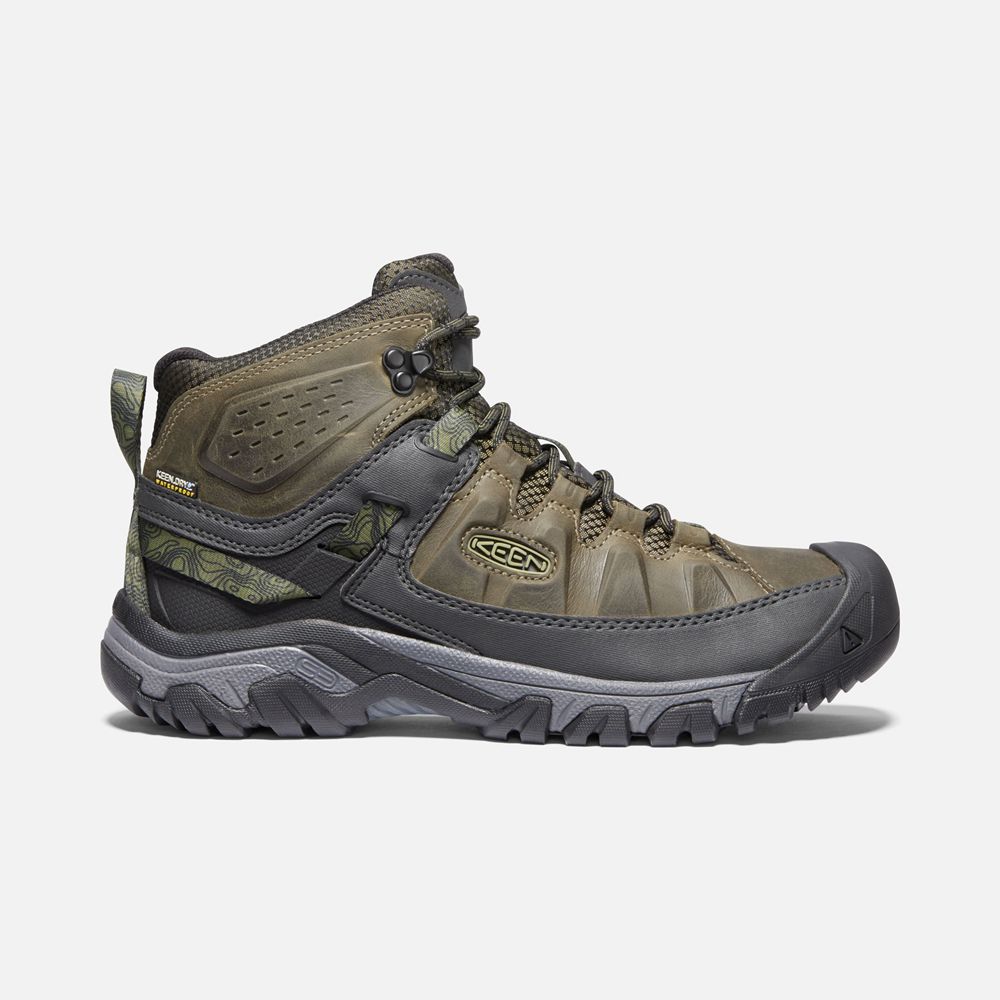 Keen Vandringskängor Herr Olivgröna/Svarta - Targhee Iii Waterproof Mid - 736504HXK